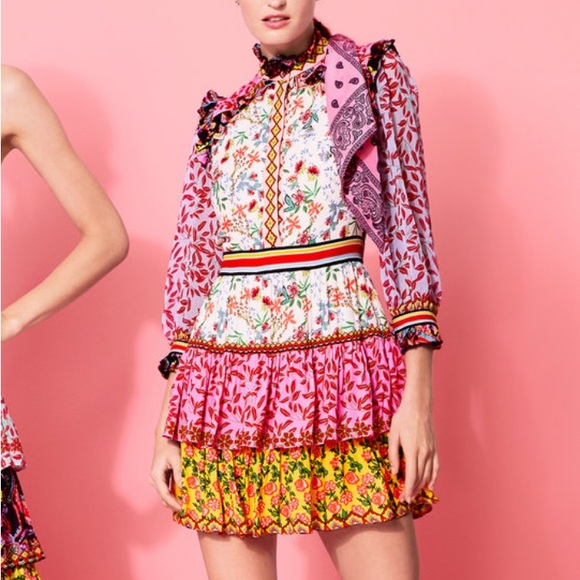 Alice&Olivia kathy floral mini dress - Picture 2 of 11